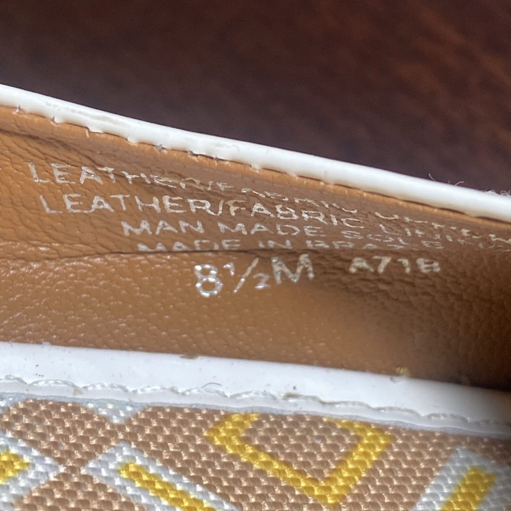 Tory Burch Channing Beige Slip on Sneakers Ballet Flats Canvas Shoes Women 8.5M - Picture 12 of 12